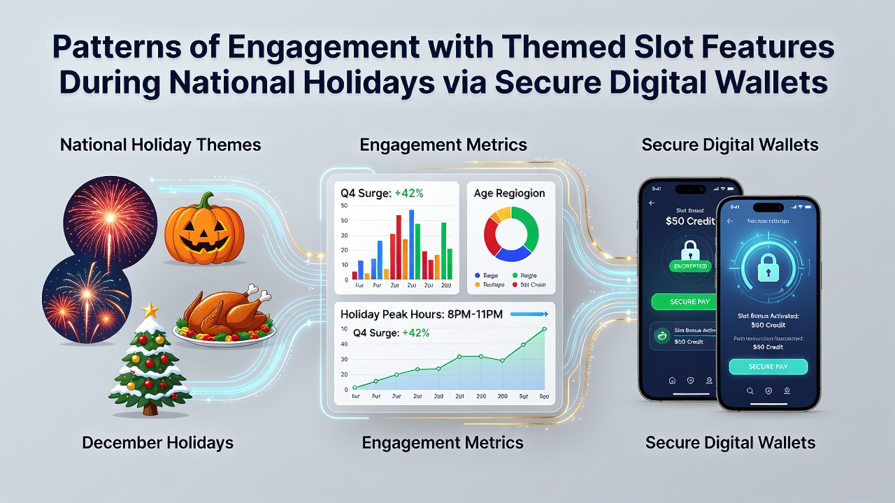 Analytics dashboard showing engagement spikes during national holidays with wallet transaction data